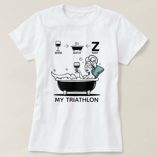 Camiseta Womens Triathlon (Frente do Design)