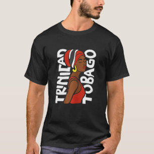 Camiseta Womens Trinidad e Tobago Caribe de Sinalizador Tra