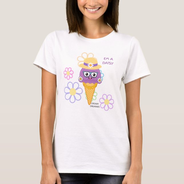 Camiseta womens tshirt EM A DAISY Creamy Dreamies (Frente)