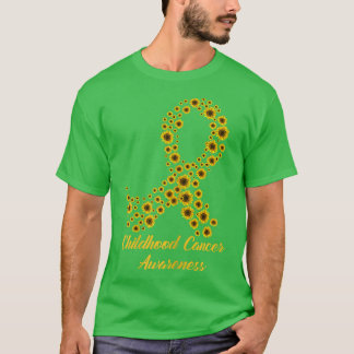 Camiseta Womens Tu Cancer de infância Sensibilização Mês Fi