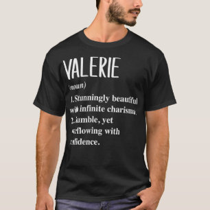 Camiseta Womens Valerie First Name Definição Personalizada
