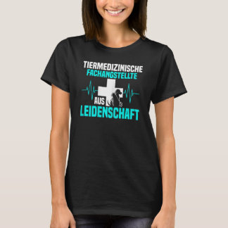 Camiseta Womens Veterinary helper do batimento cardíaco pai