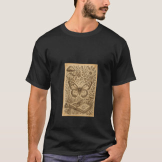 Camiseta Womens Vintage botanical illustration witchy cotta