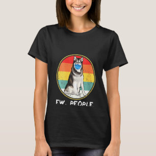 Camiseta Womens Vintage Ew Pessoas Alaskan Malamute Visto