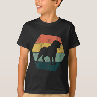 Camiseta Womens Vintage Hexagon Rottweiler Gift Rottweiler
