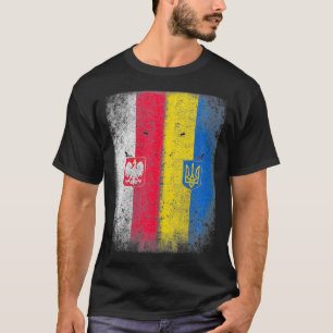 Camiseta Womens Vintage Polônia Ucrânia Fla Polonês