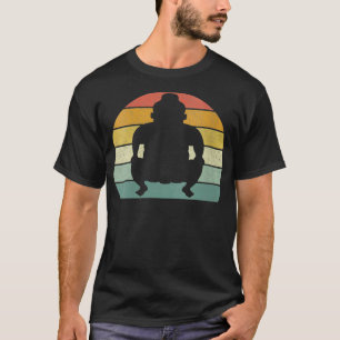 Camiseta Womens Vintage Retro Japonês Sumo Luta Ventilador