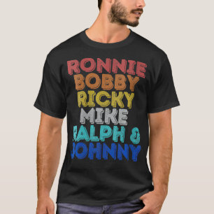Camiseta Womens Vintage Retro Ronnie Bobby Ricky Mike Ralph