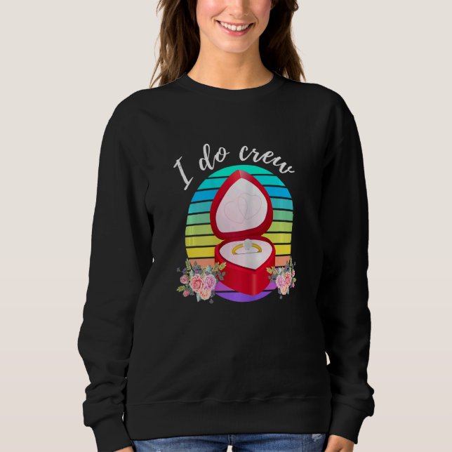 Camiseta Womens Wedding Bride Fiance I Do Crew Wedding Brid (Frente)