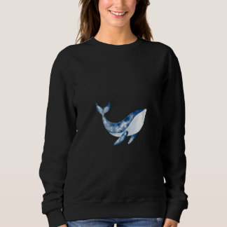 Camiseta Womens Whale Blue Whale Pottwal Sea Animal  with O