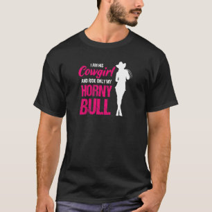 Camiseta Womens Wild West Rodeo Bull Garçola Andante