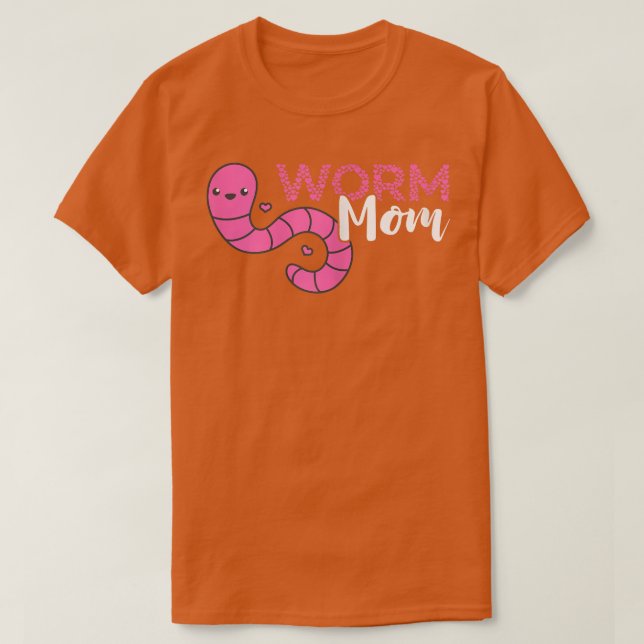 Camiseta Womens Worm Farmer Mom Mother Vermiculture Red Wig (Frente do Design)