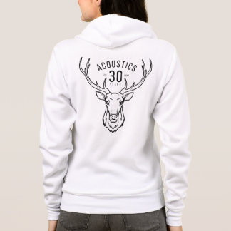 Camiseta WOMENS Zip Hoodie Dispara na frente +Stag 30