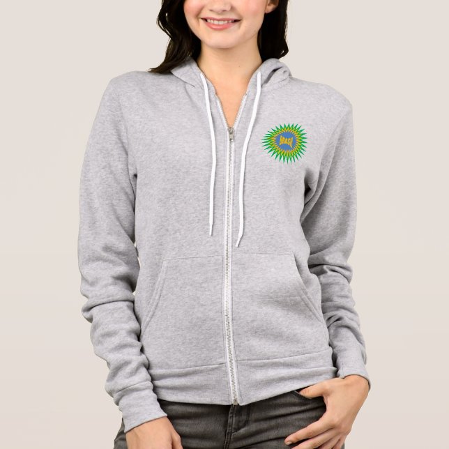 Camiseta Women's Zip-Up Hoodie heather  SUN  BRASIL (Frente)