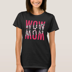 Camiseta WOMOM Feliz Dia das Mães Floral Bonito para Mulher