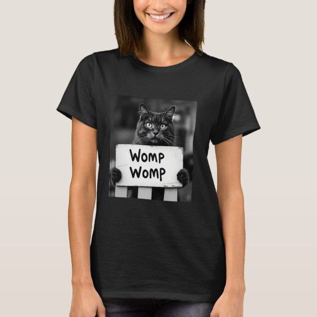 Camiseta Womp Womp Cat Funny Meme Trendy Gen Z (Frente)