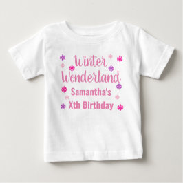 Camiseta Wonderland Birthday Baby T Shirt