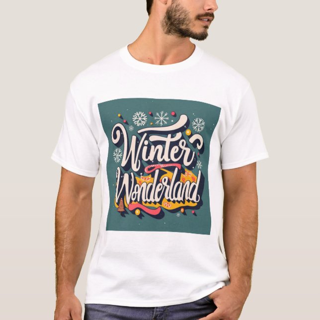 Camiseta Wonderland de inverno (2) (Frente)