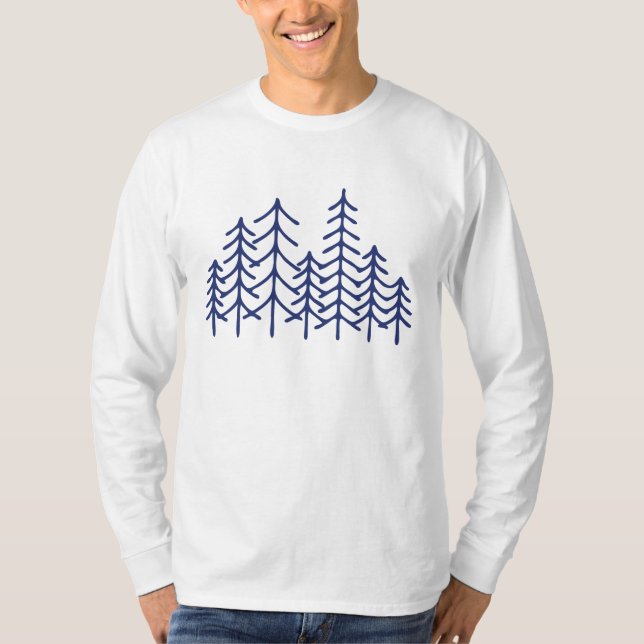 Camiseta "Wonderland de inverno" Design de Natal (Frente)
