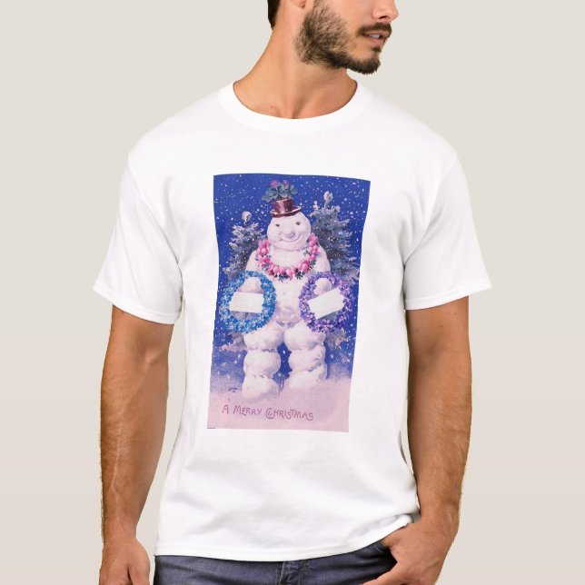 Camiseta Wonderland Snowman (Frente)