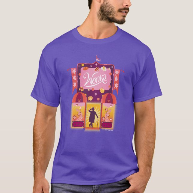 Camiseta Wonka Candy Store Graphic (Frente)