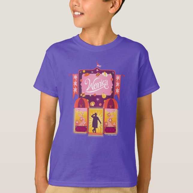 Camiseta Wonka Candy Store Graphic (Frente)