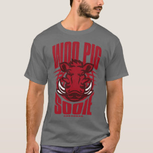 Camiseta Woo Pig Sooie em vermelho-escuro
