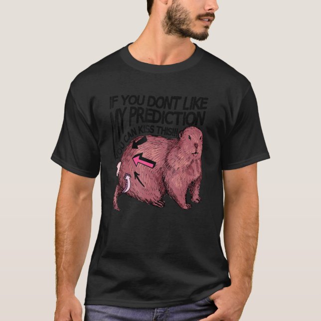 Camiseta Woodchuck Happy Groundhog Day (Frente)