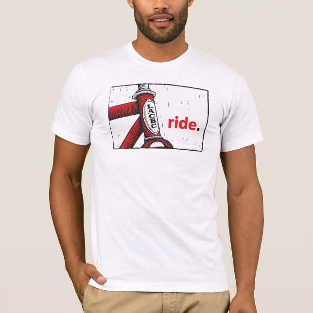Camiseta Woodcut do passeio (Frente)