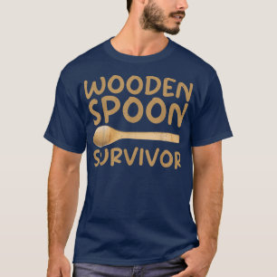 Camiseta Wooden Spoon Sobrevivente engraçado italiano