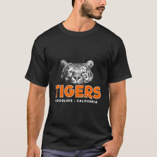 Camiseta Woodlake California Tigers Scratchboard