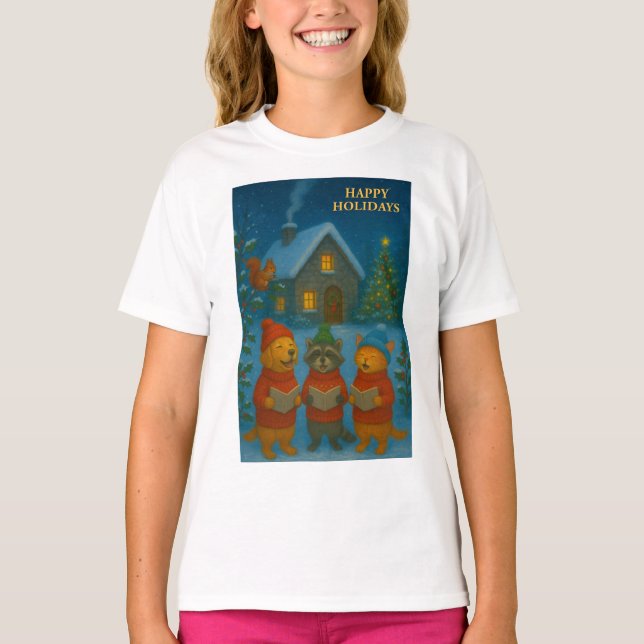 Camiseta Woodland Carol Choir (Frente)