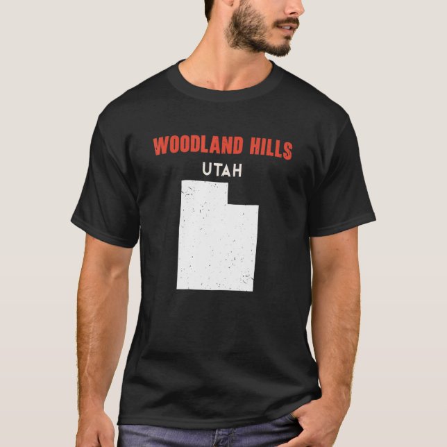 Camiseta Woodland Colinas Utah EUA Estado América Viagem Ut (Frente)