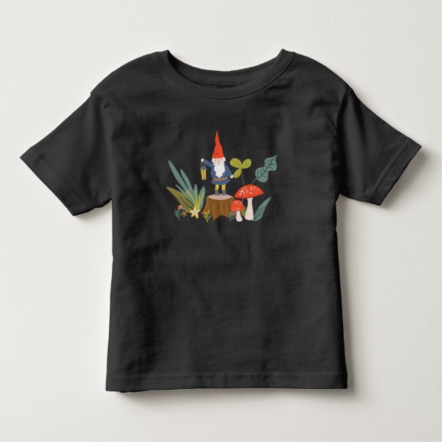 Camiseta Woodland Gnome e Mushroom (Frente)