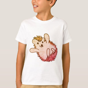 Camiseta Woodland Red Orange Happy Cuz Hedgehog