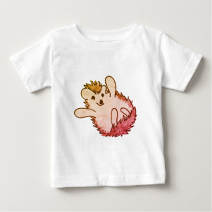 Camiseta Woodland Red Orange Happy Cuz Hedgehog