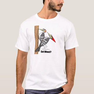 Camiseta woodpeckers que boinking, acoplamento dos