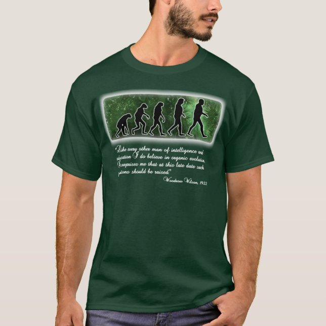 Camiseta Woodrow Wilson na evolução (Frente)