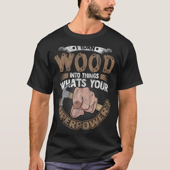 Camiseta Woodworker For Men Woodworking Carpenter 1 (Frente)