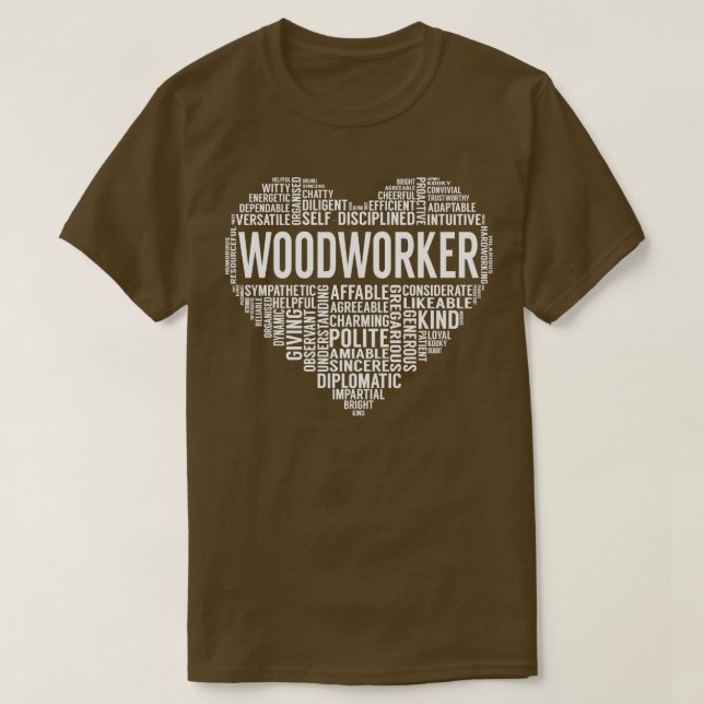 Camiseta Woodworker Heart (Frente do Design)