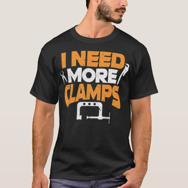 Camiseta Woodworker I Need More space theme aniversário eng (Frente)