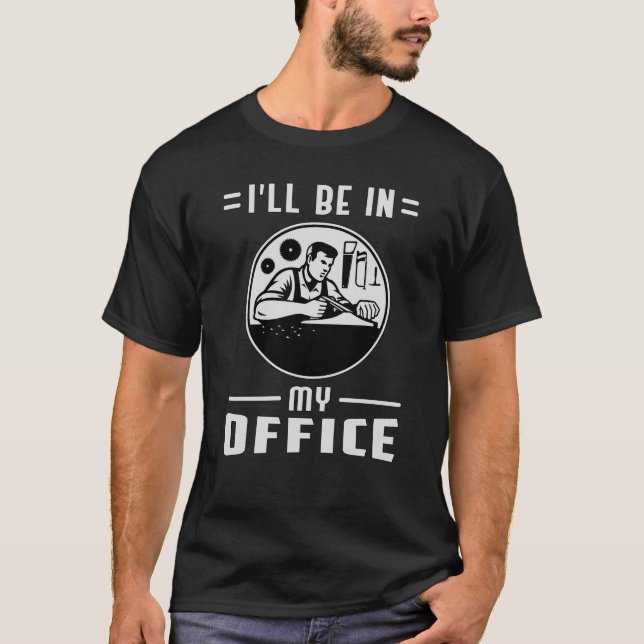 Camiseta Woodworker Viu O Carpinteiro De Trabalho De Madeir (Frente)