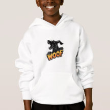 Woof Dog Illustration Hoodie