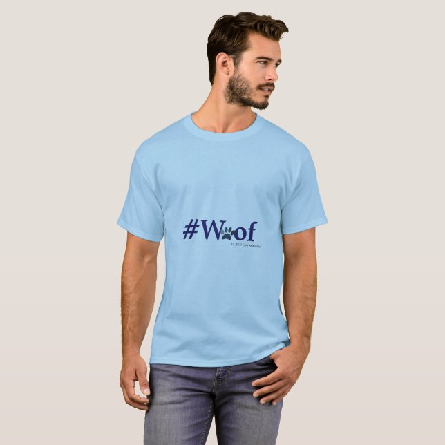 Camiseta #Woof - nuf disse (Frente Completa)