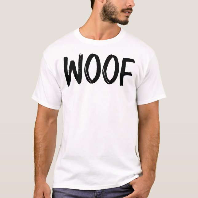 Camiseta Woof Sticker (Frente)