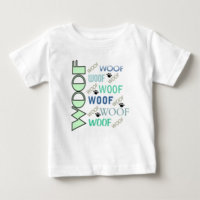 Camiseta WOOF & WOOF com Paws Toddler Tee (Frente)