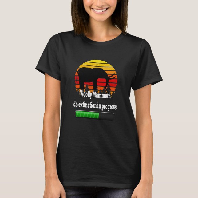 Camiseta Woolly Mammoth de extinction in progress Status Ba (Frente)
