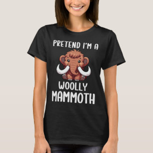 Camiseta Wooly Mammoth Costume Boys Girls Easy Halloween C