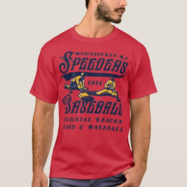 Camiseta Woonsocket Speeders - Rhode Island - Vintage Defun (Frente)