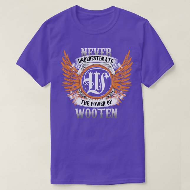 Camiseta Wooten Name Shirt Nunca Subestima O Poder De (Frente do Design)